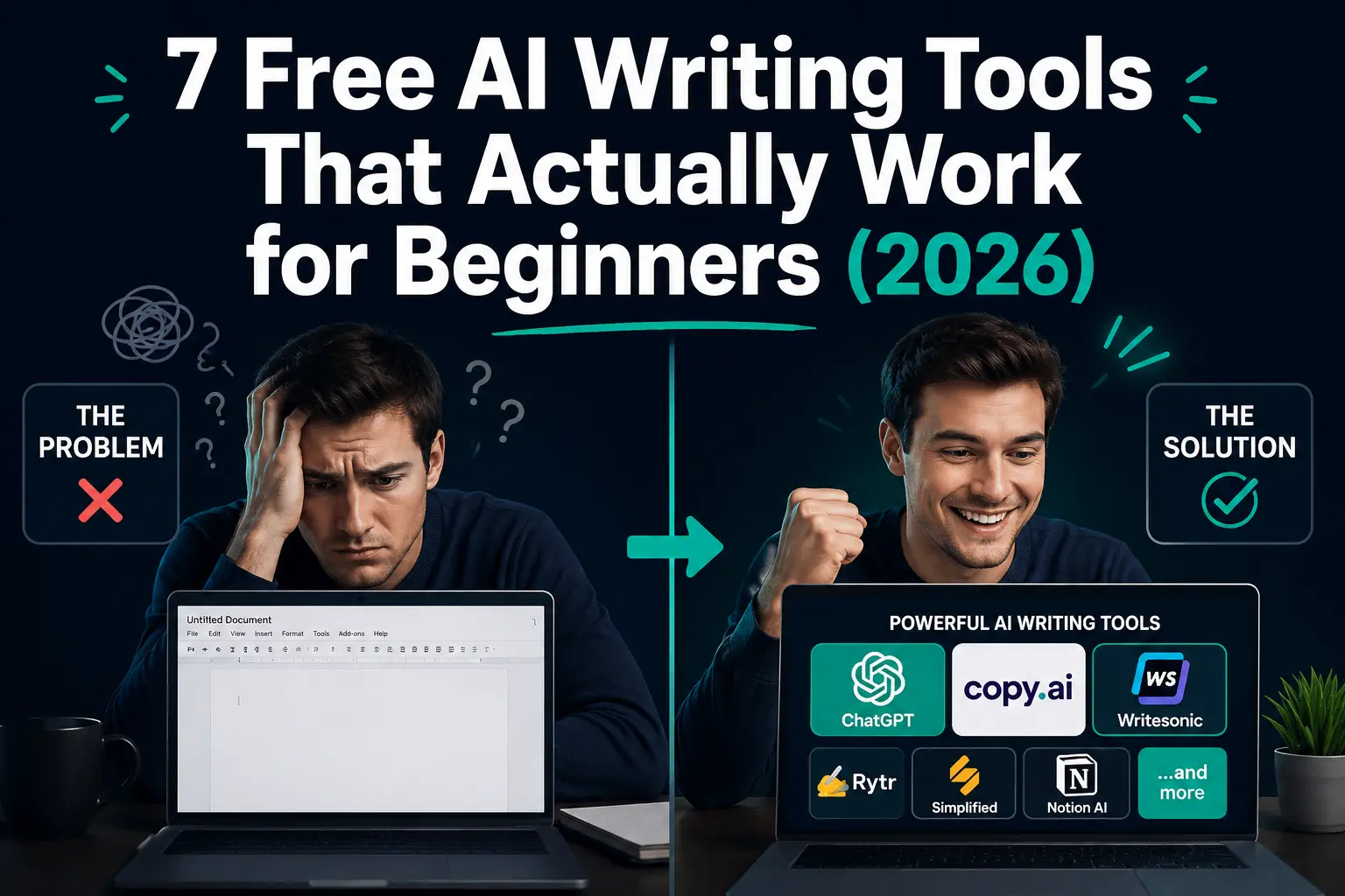 best free AI writing tools for beginners
