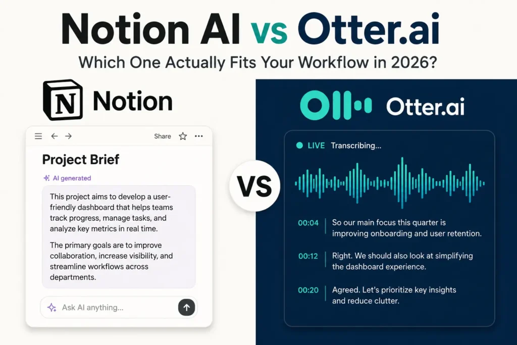 Notion AI vs Otter.ai