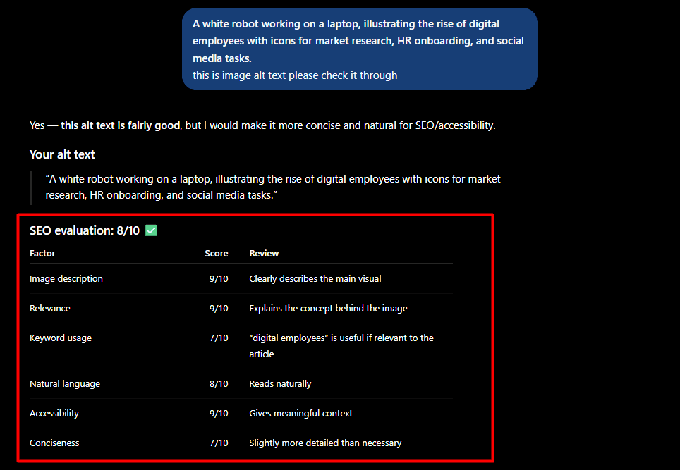 chatgpt interface
